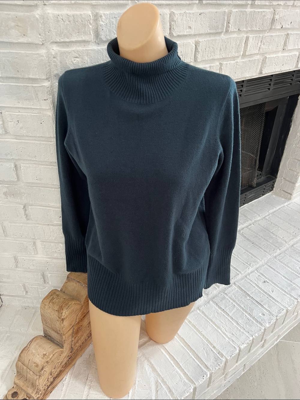 French Connection Dark Teal Turtleneck Sweater